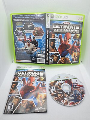 Marvel Ultimate Alliance Xbox 360 Game disc excellent!