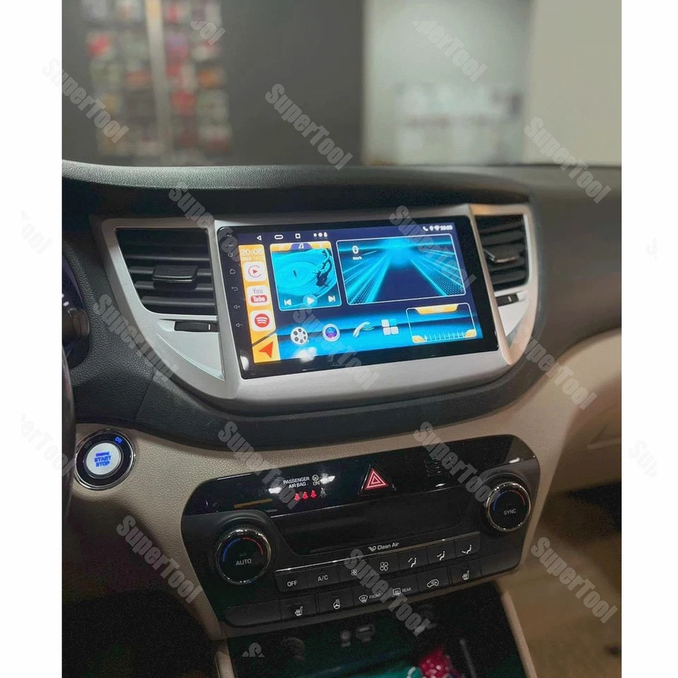 For 2015-19 Hyundai Tucson Android 13 Auto Carplay Car Stereo Radio BT GPS 4+64G - Image 2 of 4
