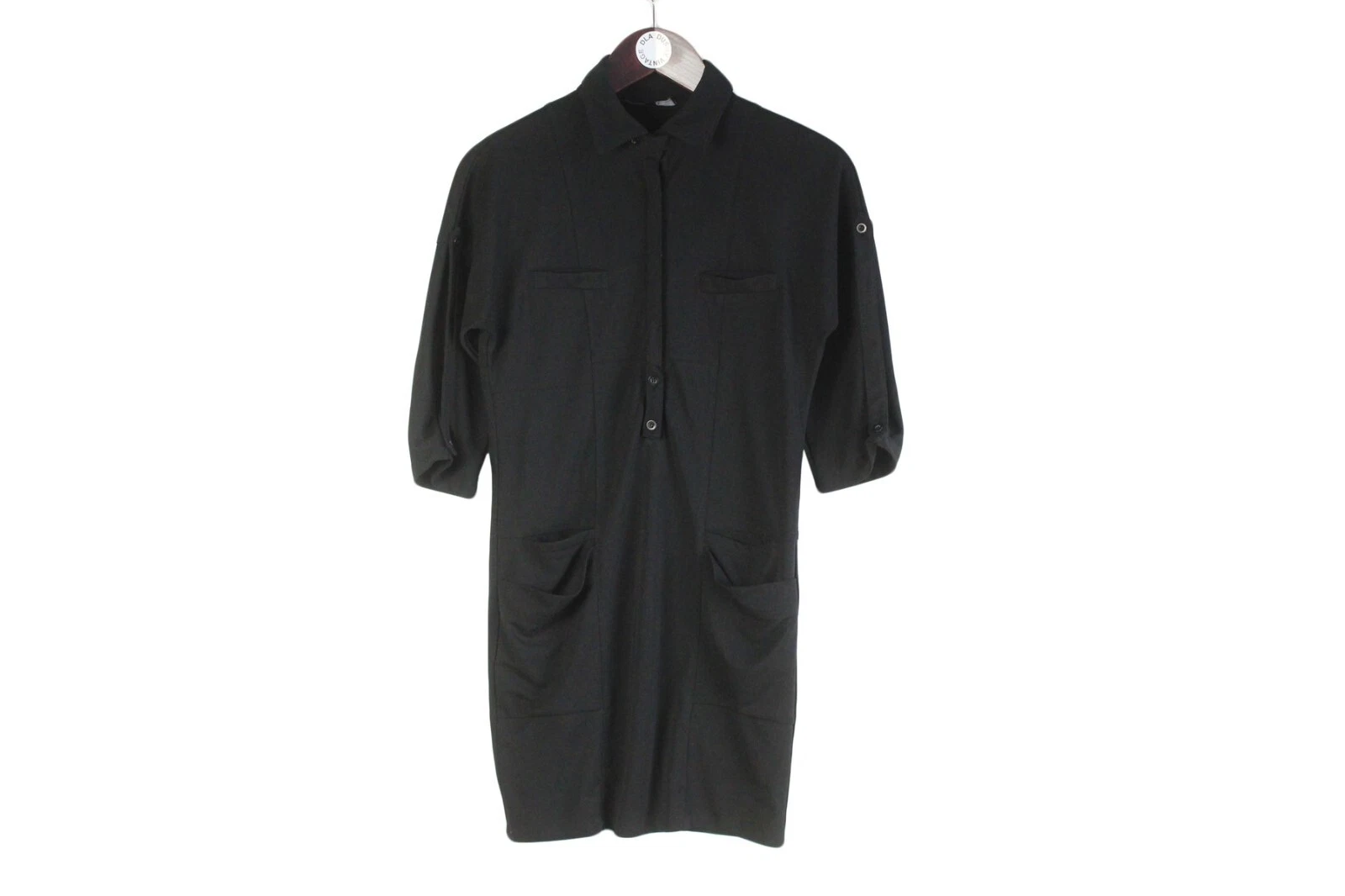 Robe Gucci femme taille M noire demi manches style luxe col