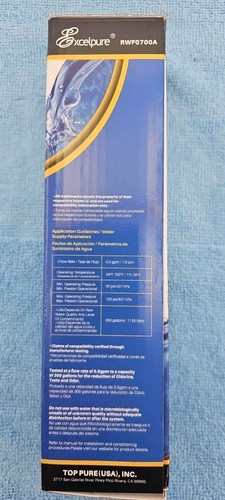RWF0700A Excelpure Inline Refrigerator Water Filter - Picture 2 of 2