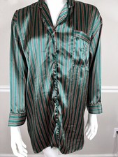 Vintage Victoria  s Secret small Gold Label 90s Satin Floral NightShirt Sleep