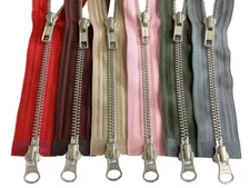 YKK #5 26" to 36" Aluminum Two Way Separating Medium Weight Jacket Zipper