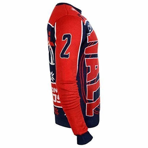 Suéter feo KLEW NBA para hombre Washington Wizards John Wall #2 Foto 3 de 3