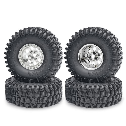 4x 1.9 RC Auto Räder Beadlock Felgen Reifen Set für 1/10 RC Axial SCX10 90046 TRX4 - Bild 109 von 144