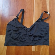 Nursing Bra Large Black Breastfeeding Maternity Wireless Wire Free Women