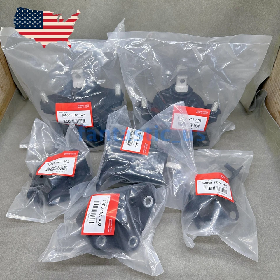 OEM Engine Motor & Trans Mount Set 6PCS (Automatic) For 03-07 Honda Accord 2.4L - Image 3 of 4