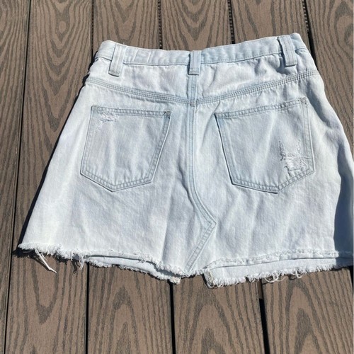 We the Free Gr. 28 Beiwagen Minirock blau helle Waschung Denim Free People - Bild 6 von 13