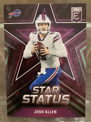 2023 Donruss Elite Josh Allen Star Status Green #4 Bills