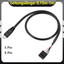 15-100cm Kabel Adapter 5pin/9Pin Header Buchs...