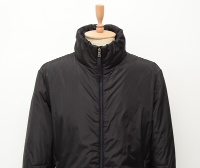 Women's Prada Insulated Black Jacket Coat Parka Size 52 US 42 ~L