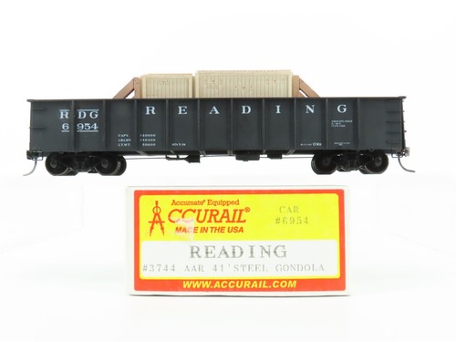 Coche góndola escala HO Accurail 3744 lectura 41' #6954 con carga personalizada | Zustand: Used