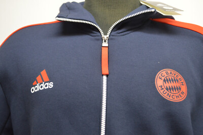 関税込【adidas】FC Bayern Munchen OG フーディ Adidas Men's FC Bayern Munich ZNE Anthem Hoodie Jacket Navy