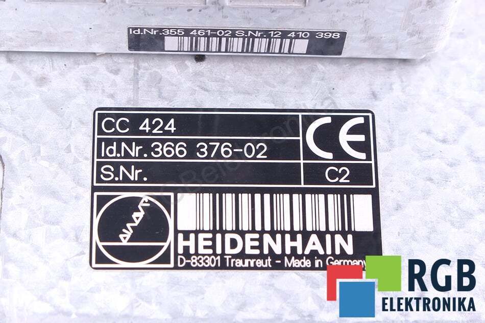 HEIDENHAIN CC424 ID.NR.366376-02 INDUSTRIAL COMPUTER ID36261 HEIDENHAIN CC424 ID.NR.366376-02 INDUSTRIAL COMPUTER ID36261