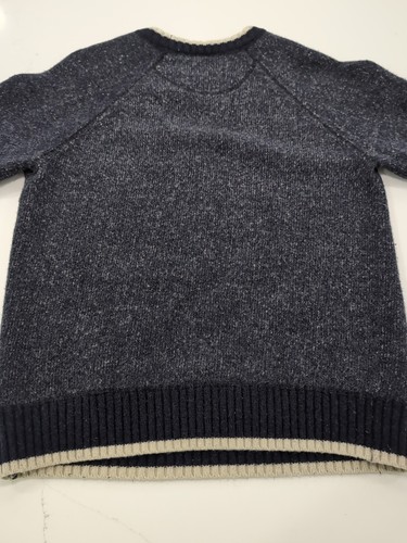 Cambridge Dry Goods Blue Lamb's Wool Pull Over Sweater Size Medium - Picture 3 of 5