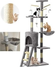 Large Cat Tree Activity Centre Scratching Post For Adult Cats Climbing Tower UK