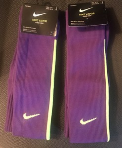 purple nike soccer socks