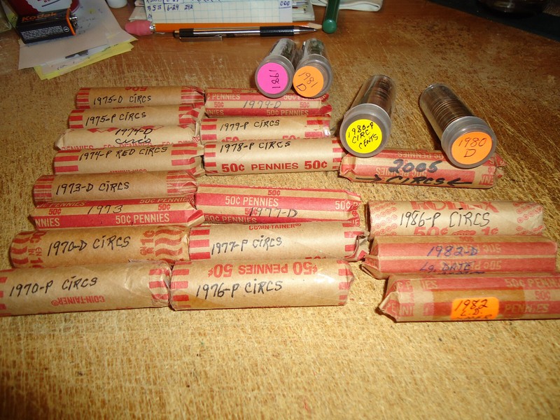 1978-P LINCOLN CENT ROLL - YOU ARE BIDDING THIS LISTED ROLL ONLY