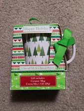 MSRF Design Studios Happy Holidays Mug Hot Cocoa Mix Best by 12/1/2015