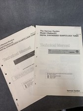 Harman Kardon Citation 23 Tech Manual Original w/Schematics, Diagrams, etc