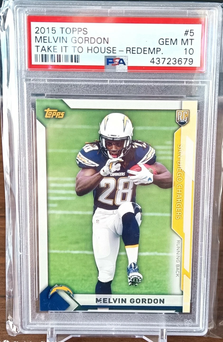 Melvin Gordon Topps Take It to the House-Redemption #5 Base
