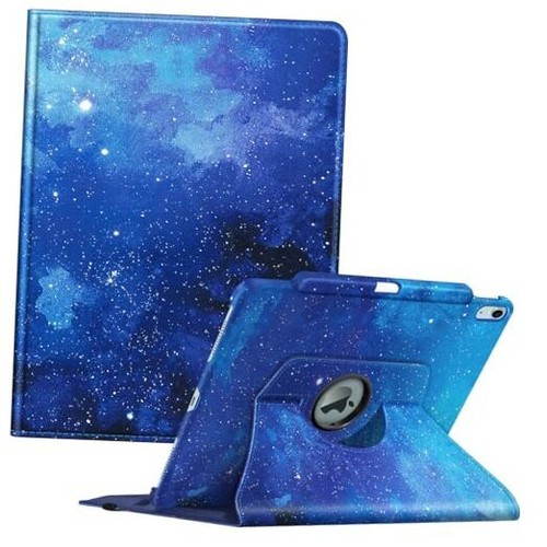Rotating Case for iPad Air 13-inch (M2) 2024 with Pencil Holder - starry sky