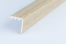 STAIR NOSING EDGE UPVC WOOD EFFECT  -TRIM- EDGING NOSING 30 x 30mm - 900 mm