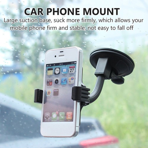 1Pc Car Phone Mount Suction Cup Phone Holder Dashboard Windshield Rack - Photo 5 sur 12