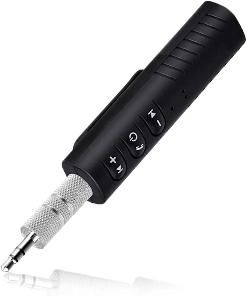Wireless Bluetooth Receiver AUX 3.5mm Audio Stereo Music Hands Free Car Adapter - Image 2 of 4