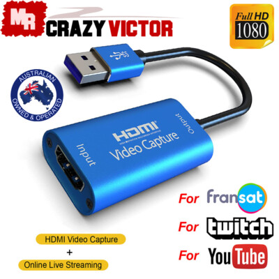 HDMI to Video Capture Card 4K/1080P 60fps HD Recorder