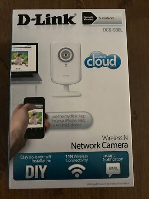 D-Link DCS-930L Network Camera Wi-Fi Home Security Remote Viewing App Wireless