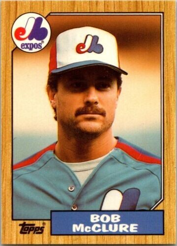 1987 Topps #707 Bob McCLURE  Pitcher   Montreal EXPOS  EXcellent  FREE shipping