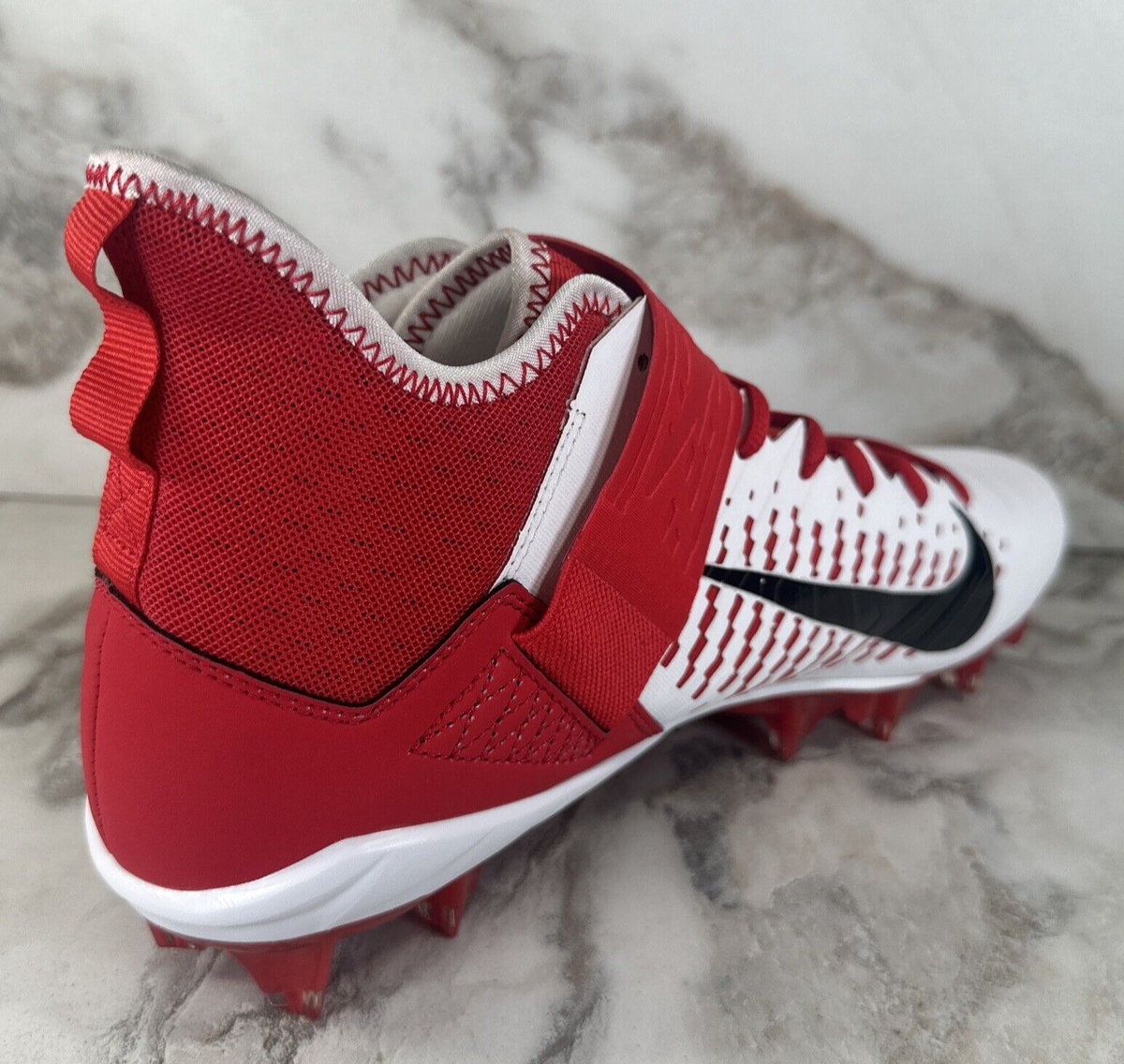 Nike Alpha Menace Pro 2 Football Cleats Red White Size 11 BV3945-105 BRAND NEW Nike Alpha Menace Pro 2 Football Cleats Red White BV3945-105  main image 3