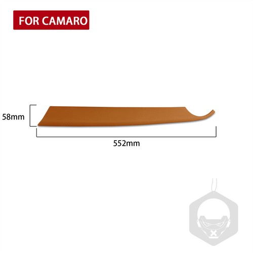 PU Leather Brown Co-pilot Dashboard Panel Cover Fit for Chevrolet Camaro 2016-23 - Picture 6 of 11