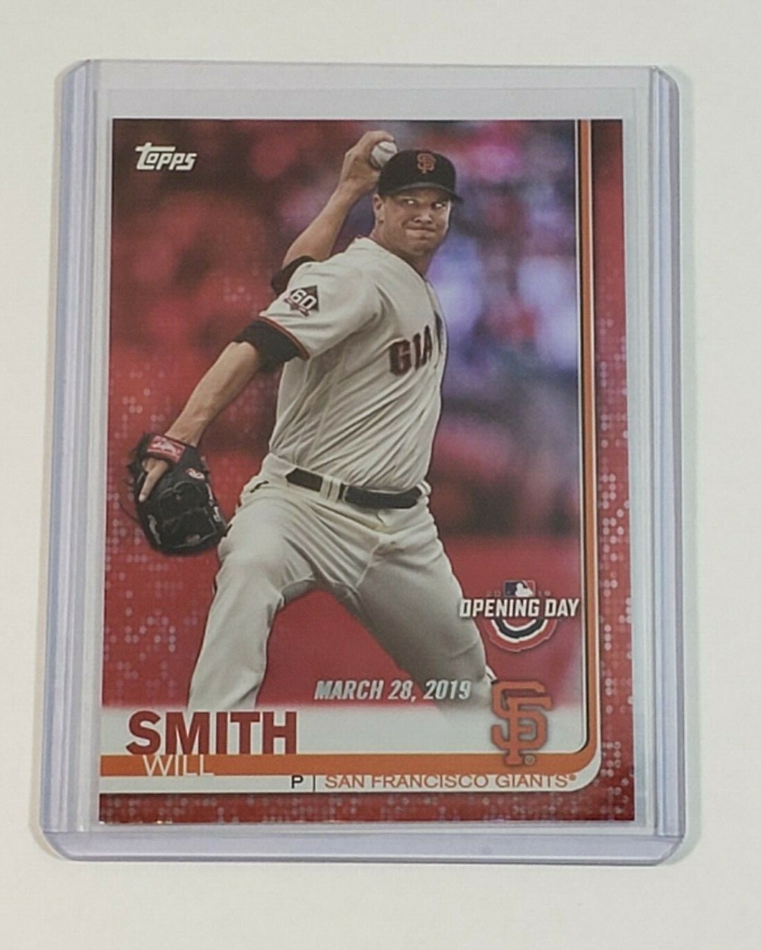 2019 TOPPS OPENING DAY SP RED FOIL WILL SMITH#163