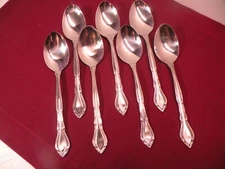 Set 7 Stanley Roberts Auberge Stainless Steel Teaspoons 6 1/8"