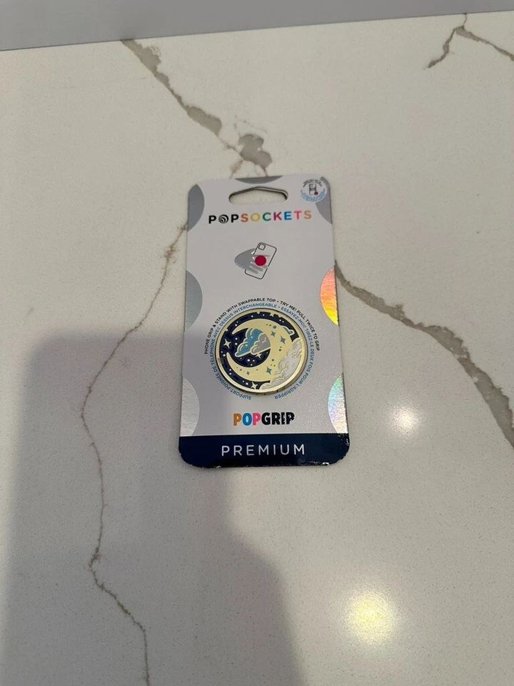 PopSockets PopGrip Enamel Cell Phone Grip & Stand - Fly Me To The Moon - Image 2 of 2