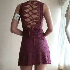 topshop purple dress