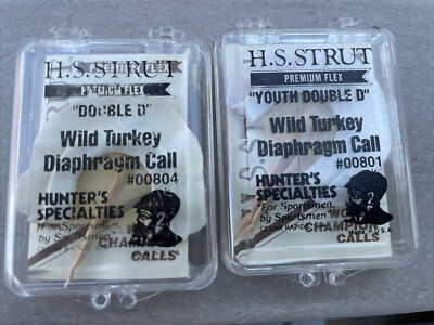 HS STRUT PREMIUM FLEX DIAPHRAGM TURKEY CALLS 2 PREMIUM FLEX DOUBLE D & YOUTH