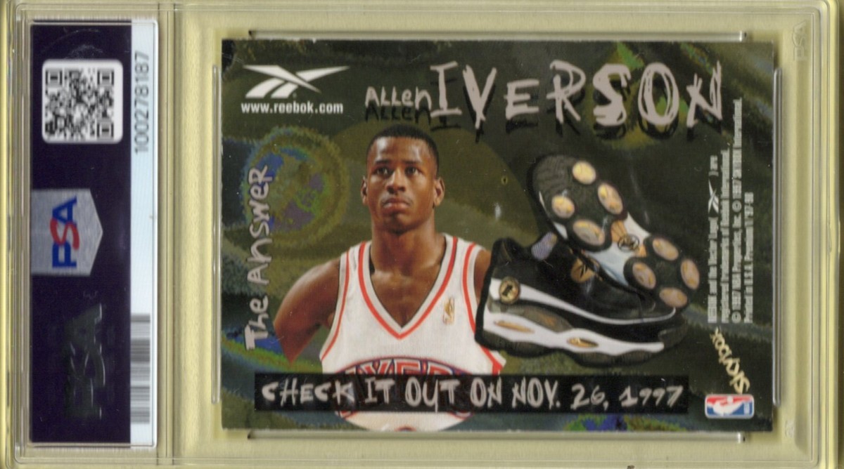 1997 Skybox Reebok Allen Iverson Chase Embossed Foil Basketball