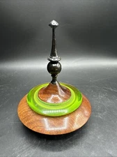 Wood Trinket Box Ring Holder Signed GS Moscowitz 08