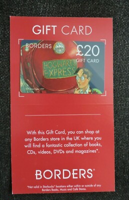 SELTENE GRENZEN UK £20 HOGWARTS EXPRESS GESCHENKKARTE. KEIN WERT. SAMMLERSTÜCK