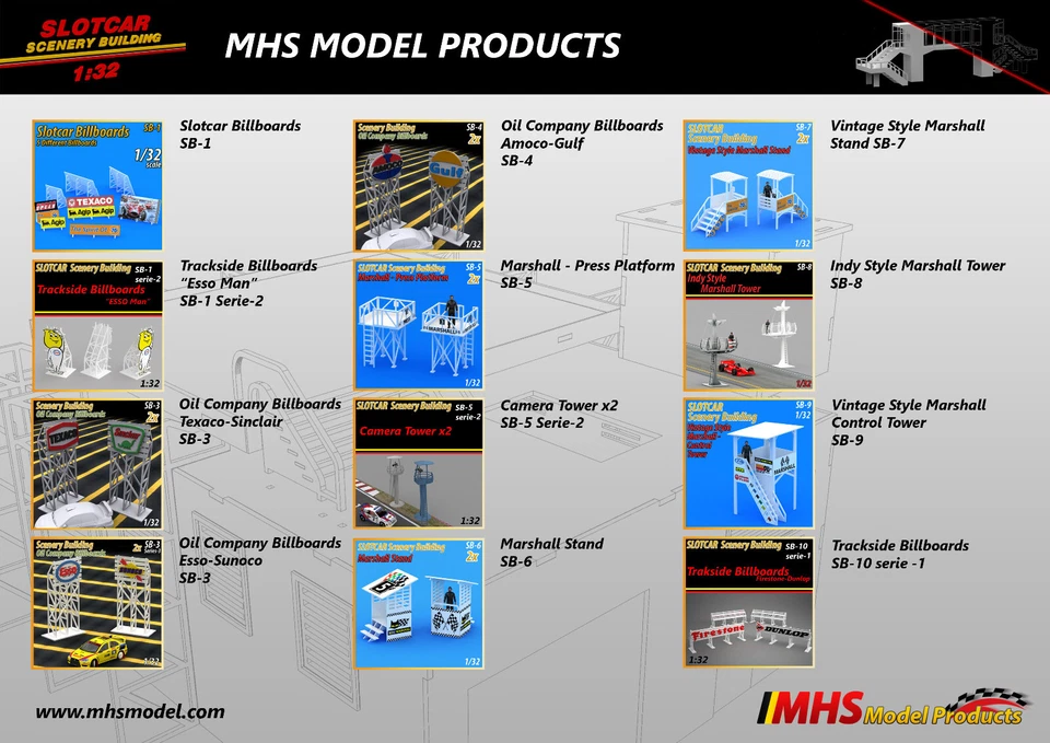 Slotcar Paisaje Edificio Centro Médico Scalextric, Carrera Foto 3 de 4