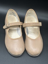 Girls Leather Tap Shoes Pale Pink size 1M