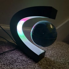 Illusion Globe Spinning Floating Levitation Light Up Night Light Globe