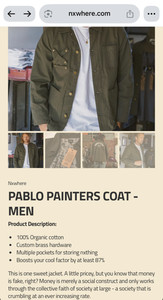 Nxwhere Pablo Painters Coat - Men - 100% Cotton