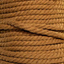 West Coast Paracord Natural Twisted Cotton Rope - Soft But Strong - Assorted