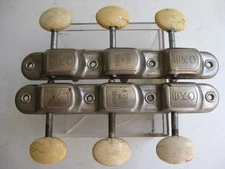 Vintage 60's EKO Parlor Slotted Neck Guitar Tuners Set for Project Upgrade