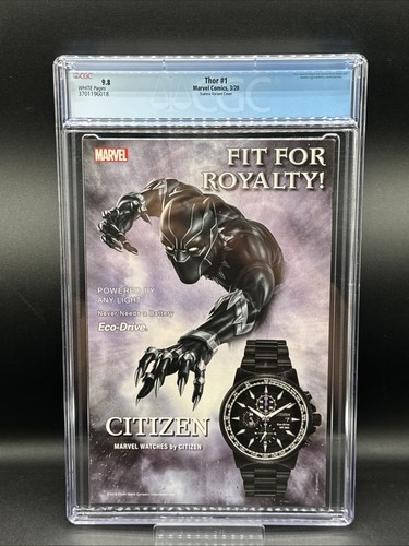 Thor #1 Matteo Scalera 1:25 Variant Cover CGC 9.8 2020 #727 - Picture 2 of 2