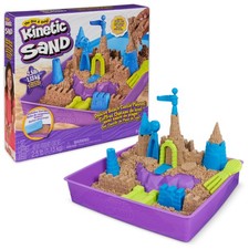 Deluxe Beach Castle Playset with 2.5lbs of Beach Sand Includes Molds and T