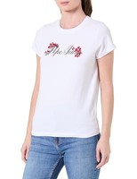 Pepe Jeans Damen W Floral I T-Shirt, Weiß (Weiß), XXS
